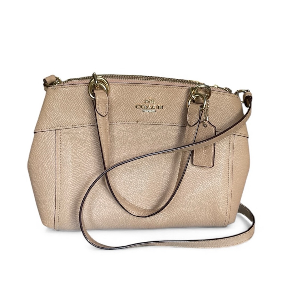 Coach Beige Leather Satchel
